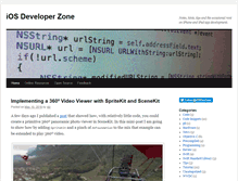 Tablet Screenshot of iosdeveloperzone.com